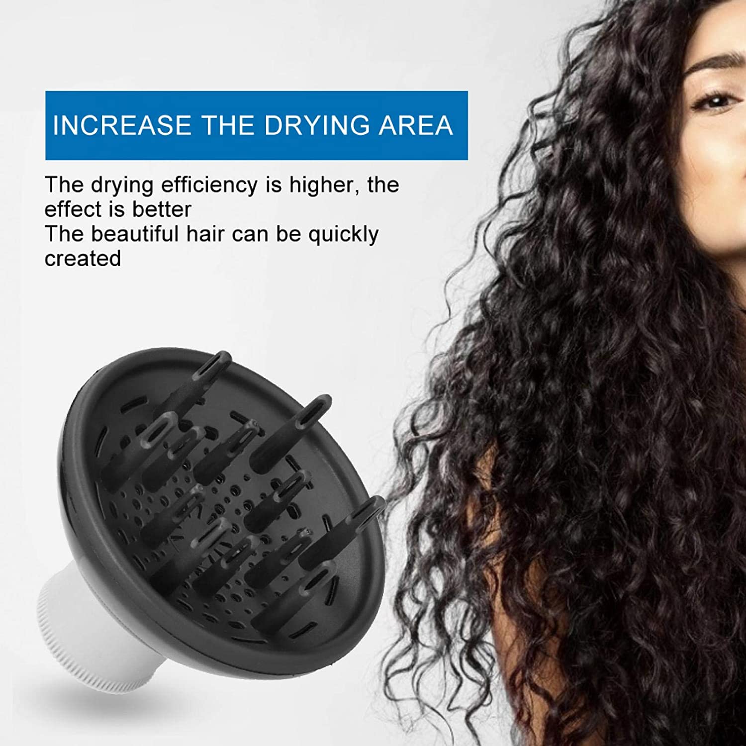 Hair Diffuser Adaptable, Volumizing Diffuser Hair Dryer Stable Environmentally Friendly for Hair Dry