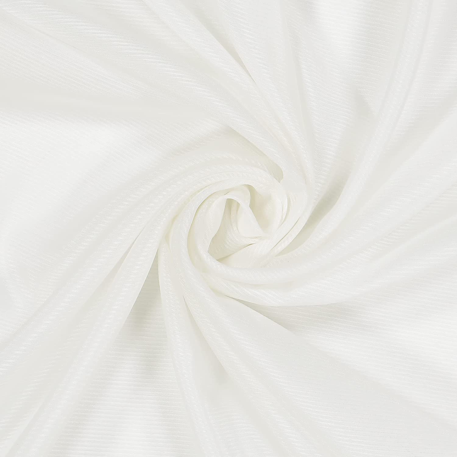 Eclipse Chelsea Modern Sheer Voile Light Filtering Rod Pocket Window Curtains for Bedroom or Living 