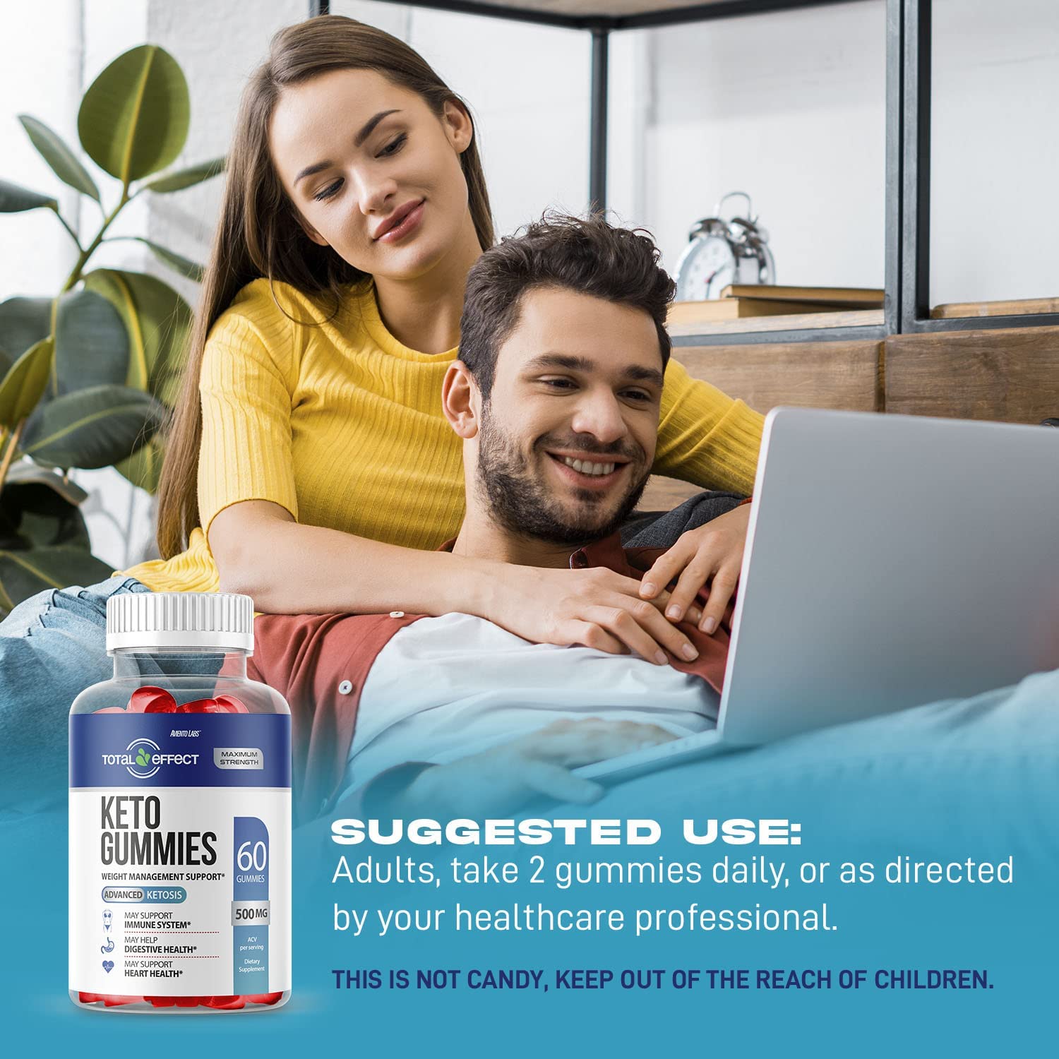 Original Total Effect Gummies, New Total Effect ACV Gummies Advanced and Improved 2022 Formula, Tota