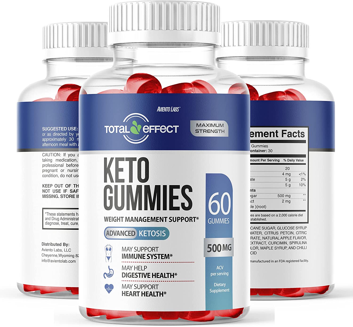 Original Total Effect Gummies, New Total Effect ACV Gummies Advanced and Improved 2022 Formula, Tota