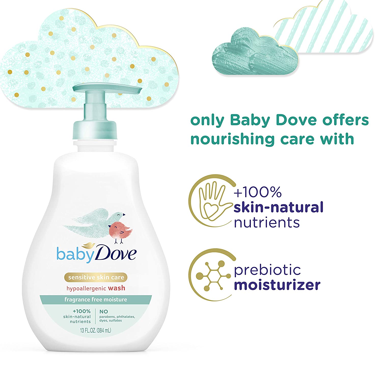 Baby Dove Sensitive Skin Care Baby Wash For Baby Bath Time Fragrance Free Moisture Fragrance Free an