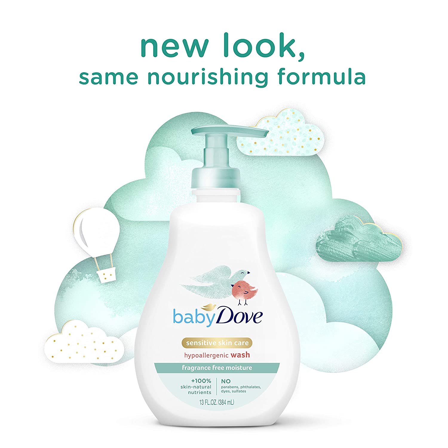 Baby Dove Sensitive Skin Care Baby Wash For Baby Bath Time Fragrance Free Moisture Fragrance Free an