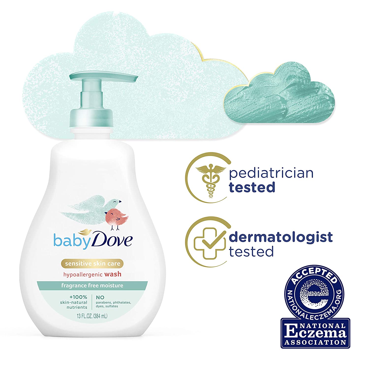Baby Dove Sensitive Skin Care Baby Wash For Baby Bath Time Fragrance Free Moisture Fragrance Free an