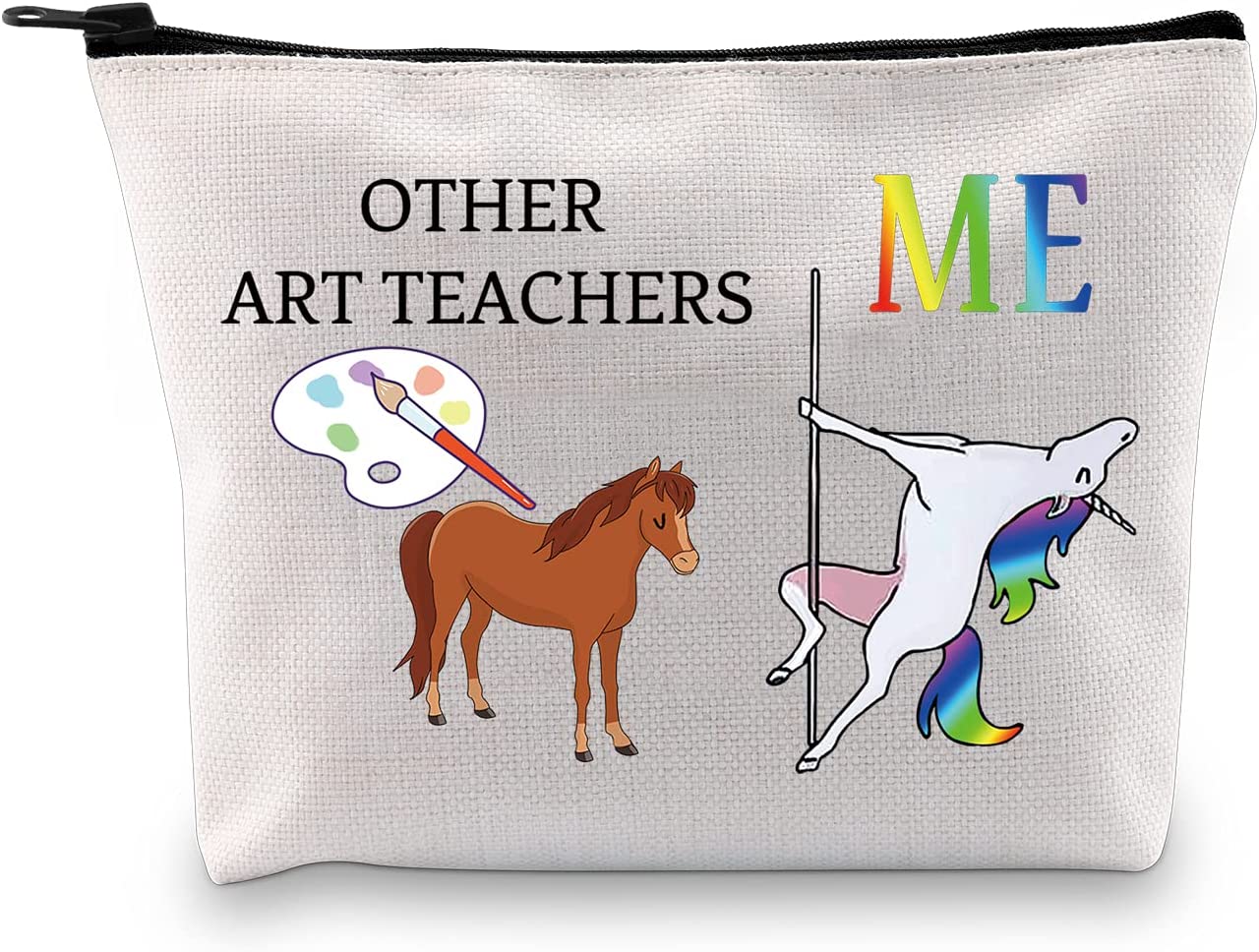 MBMSO Art Teacher Makeup Bag Fun Art Teacher Gifts for Women Art Teacher Appreciation Gifts Other Ar