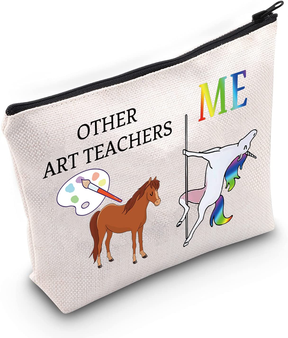 MBMSO Art Teacher Makeup Bag Fun Art Teacher Gifts for Women Art Teacher Appreciation Gifts Other Ar