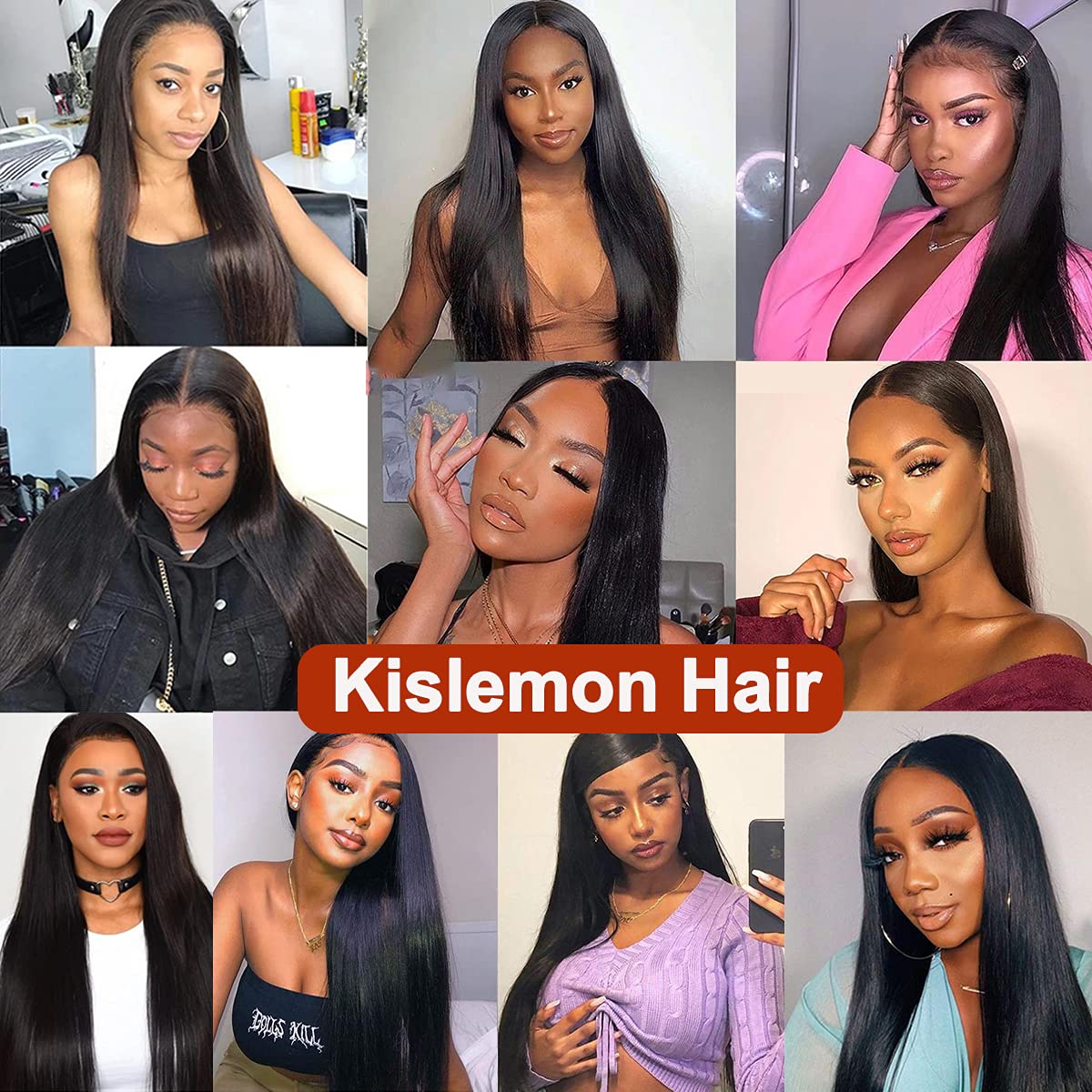 Clip in Human Hair Extensions for Black Women Brazilian Virgin Remy Hair Soft Silky Straight Clip in