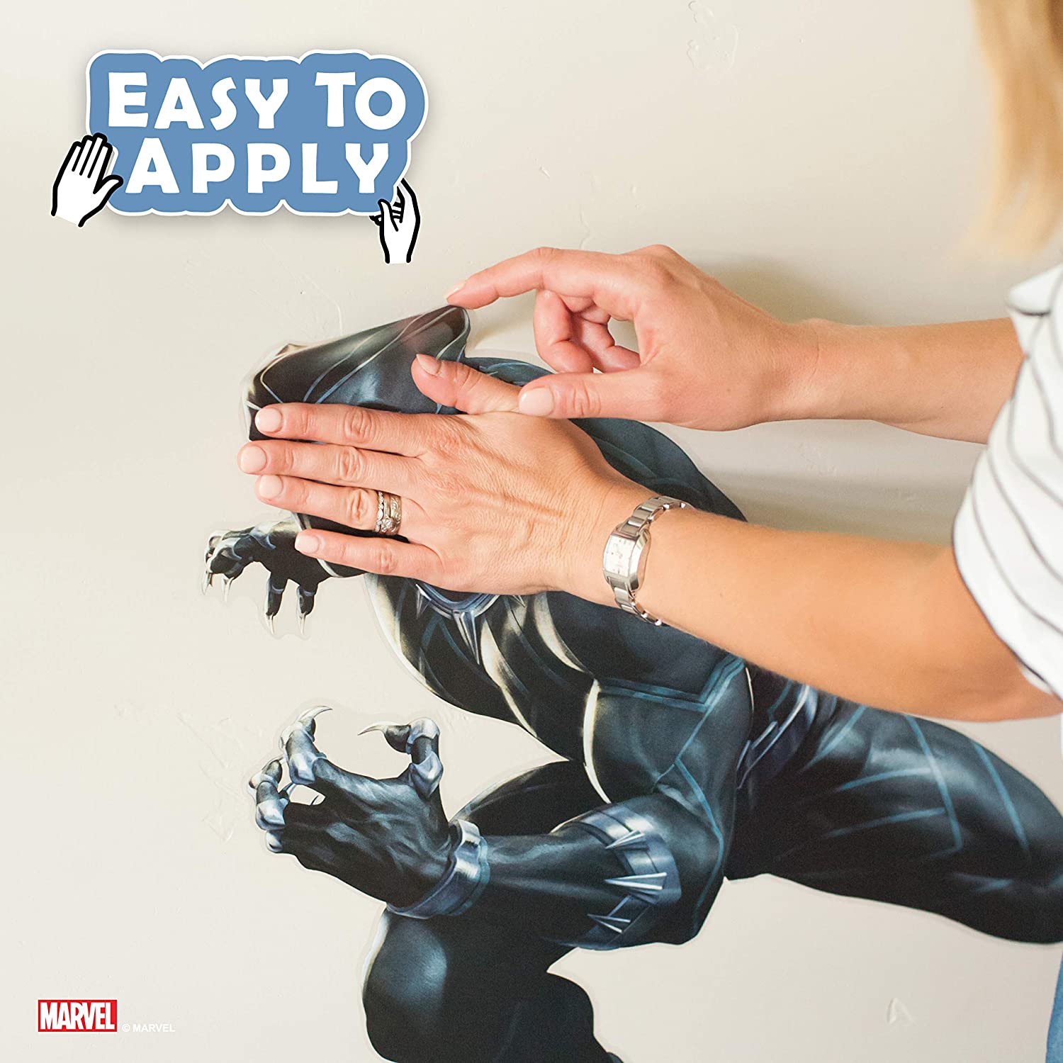 Marvel Black Panther Wall Decal - Avengers Wall Decal with 3D Augmented Reality Interaction - 22