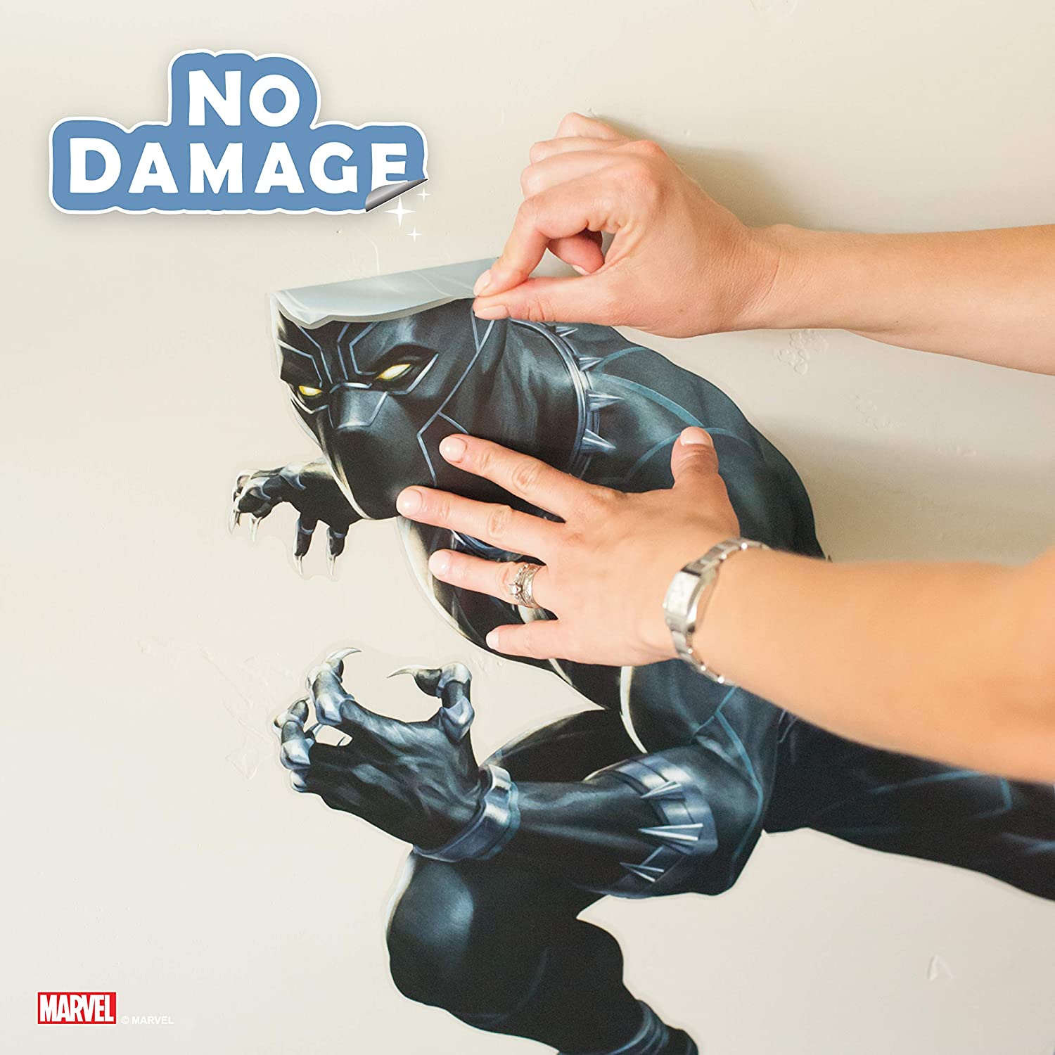 Marvel Black Panther Wall Decal - Avengers Wall Decal with 3D Augmented Reality Interaction - 22