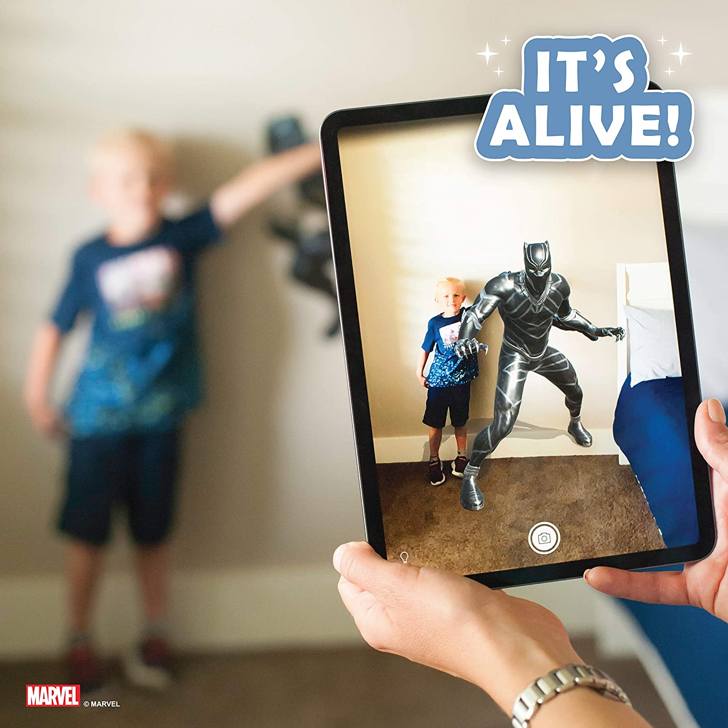 Marvel Black Panther Wall Decal - Avengers Wall Decal with 3D Augmented Reality Interaction - 22