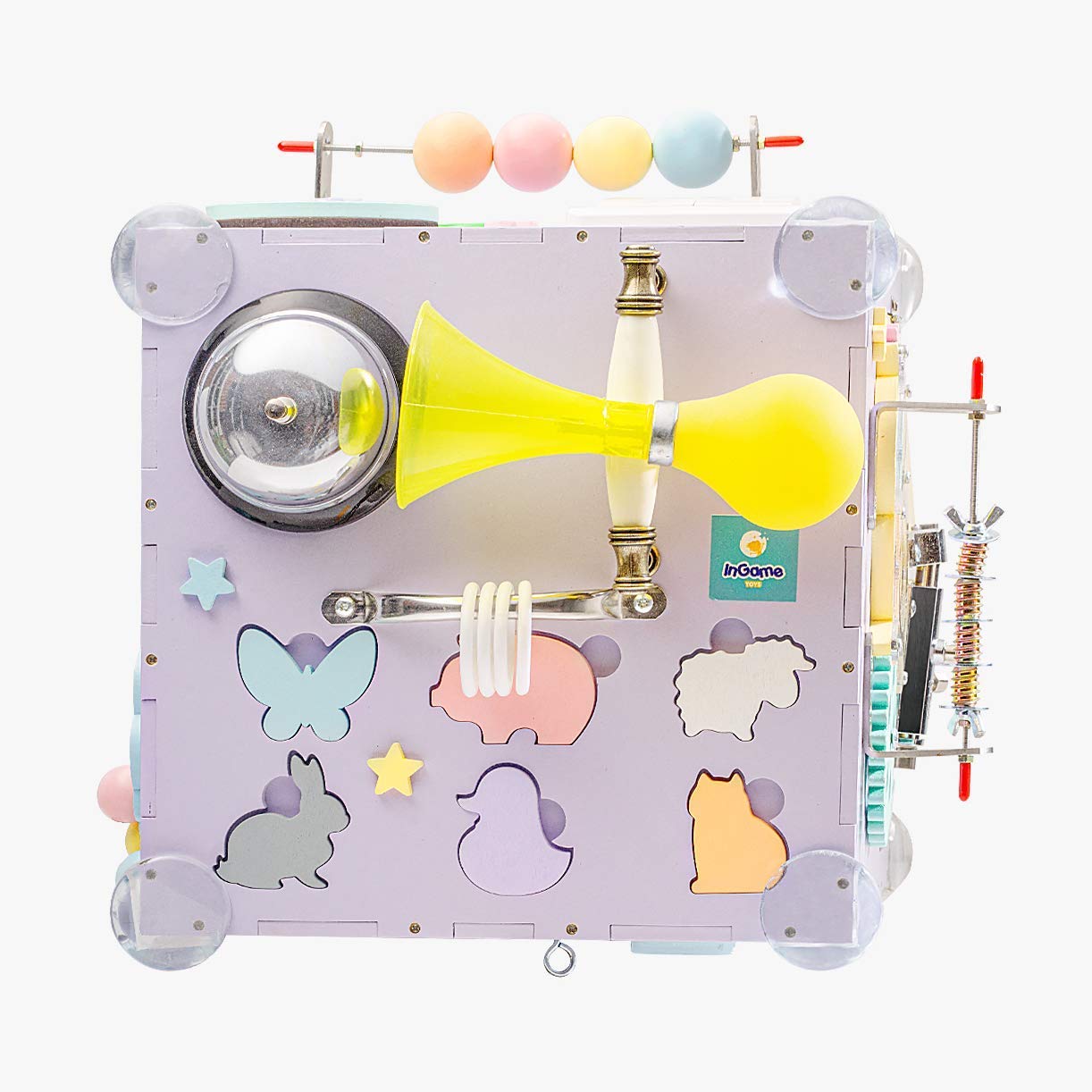 Big Play and Learn Activity Center Cube, 5 Busy Boards, 20 Sensory