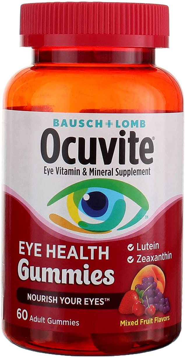 Bausch + Lomb Ocuvite Eye Health Gummies with Lutein, Zeaxanthin and