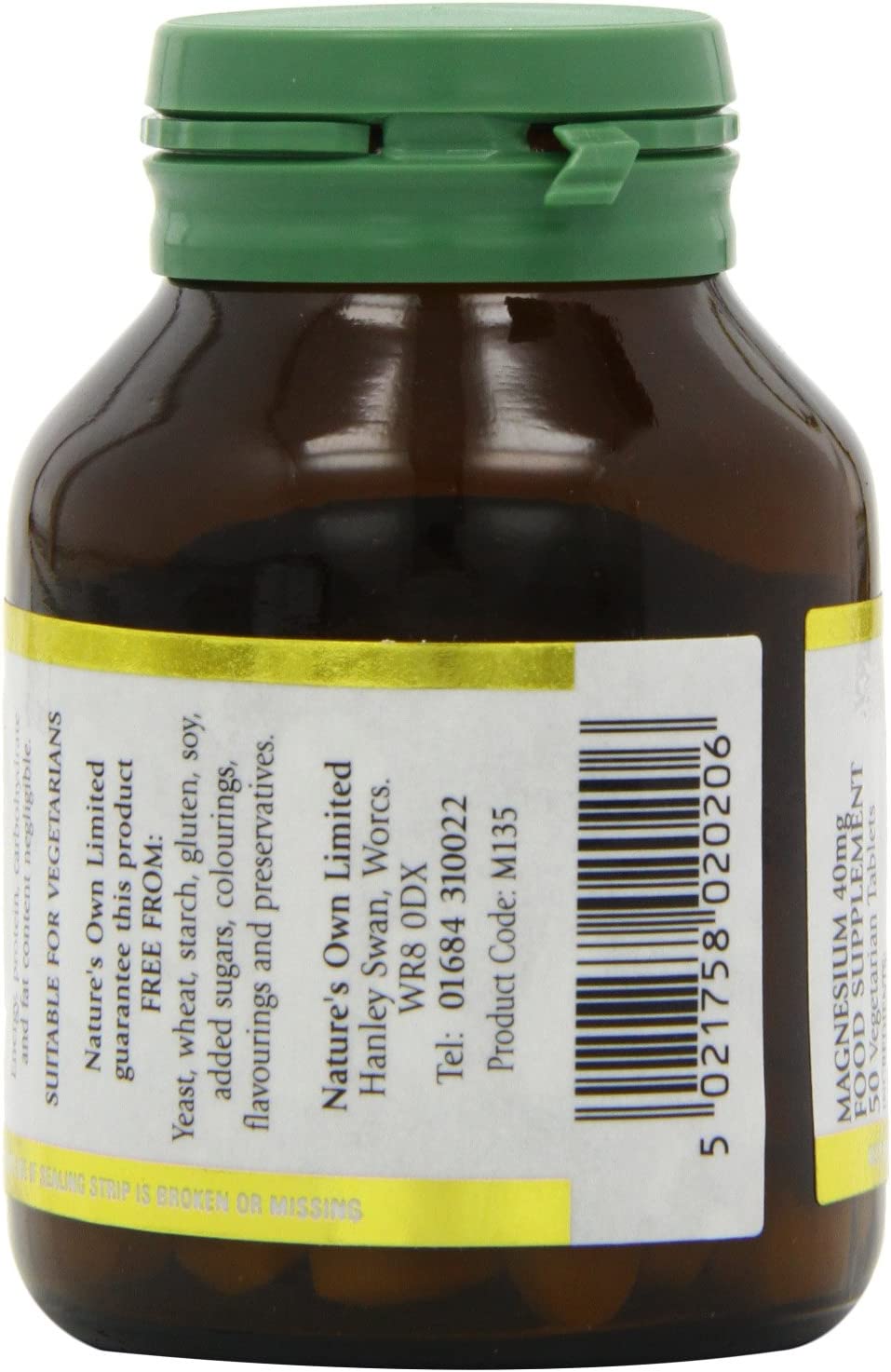 Natures Own 40mg Magnesium Food Supplement 50 Tablets by Natures Own