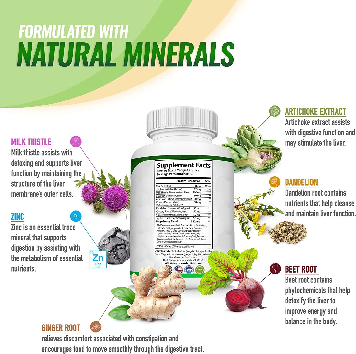 Detox Cleanse Liver Colon Cleanser Body Detoxifier - Natural 5 Day Detox, Support Digestion System, 