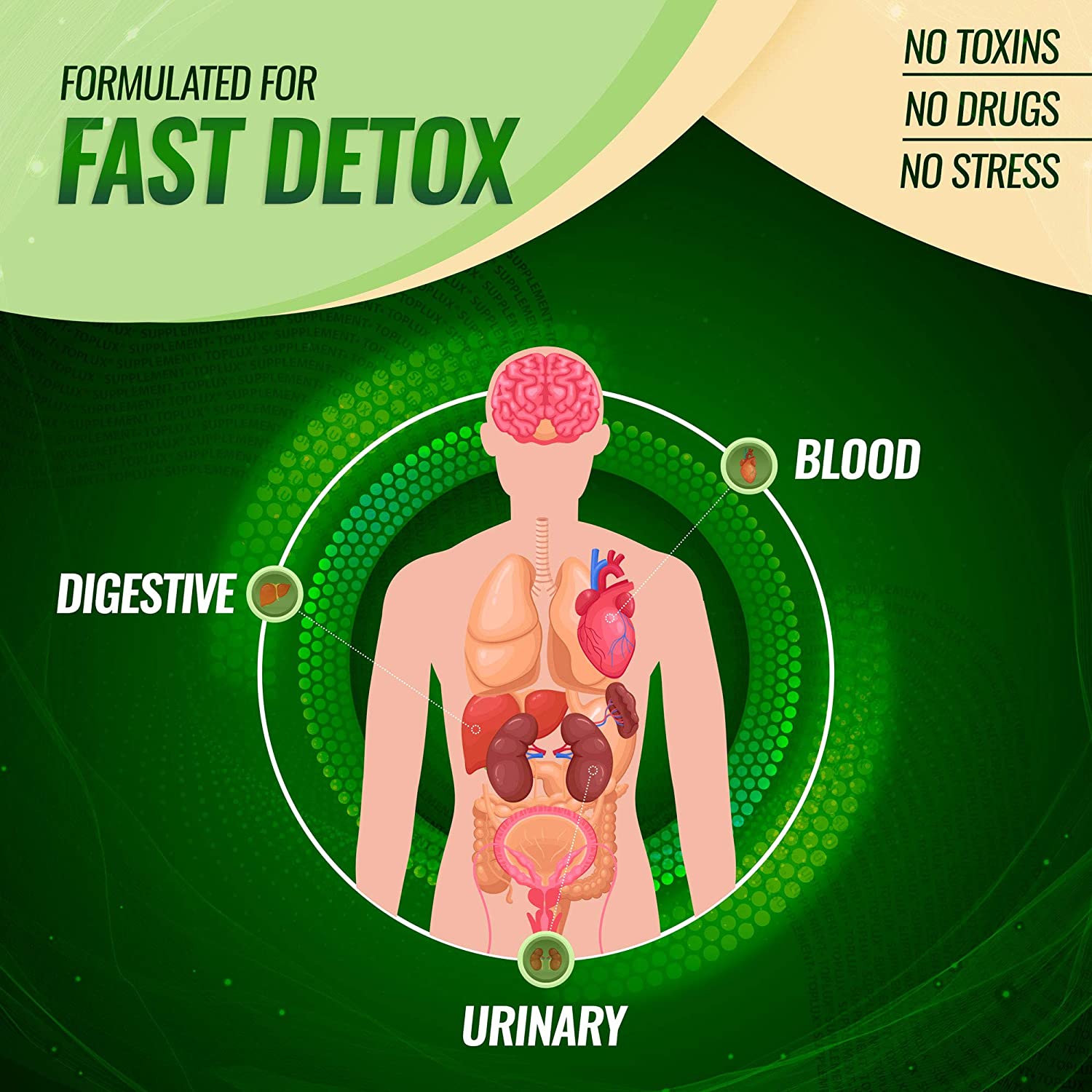 Detox Cleanse Liver Colon Cleanser Body Detoxifier - Natural 5 Day Detox, Support Digestion System, 