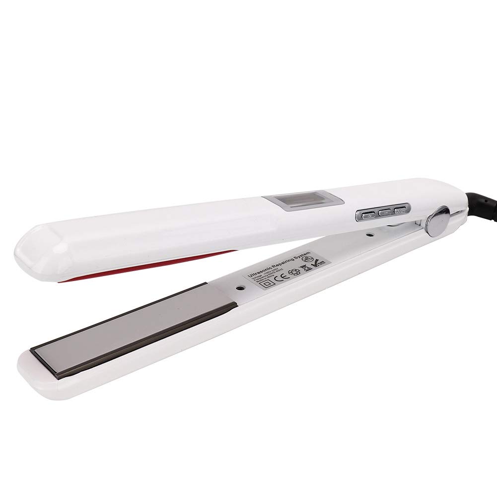 Professional Sonic Hair Straightener, infrared Tourmaline Ceramic Flat Iron with Rotating Adjustable