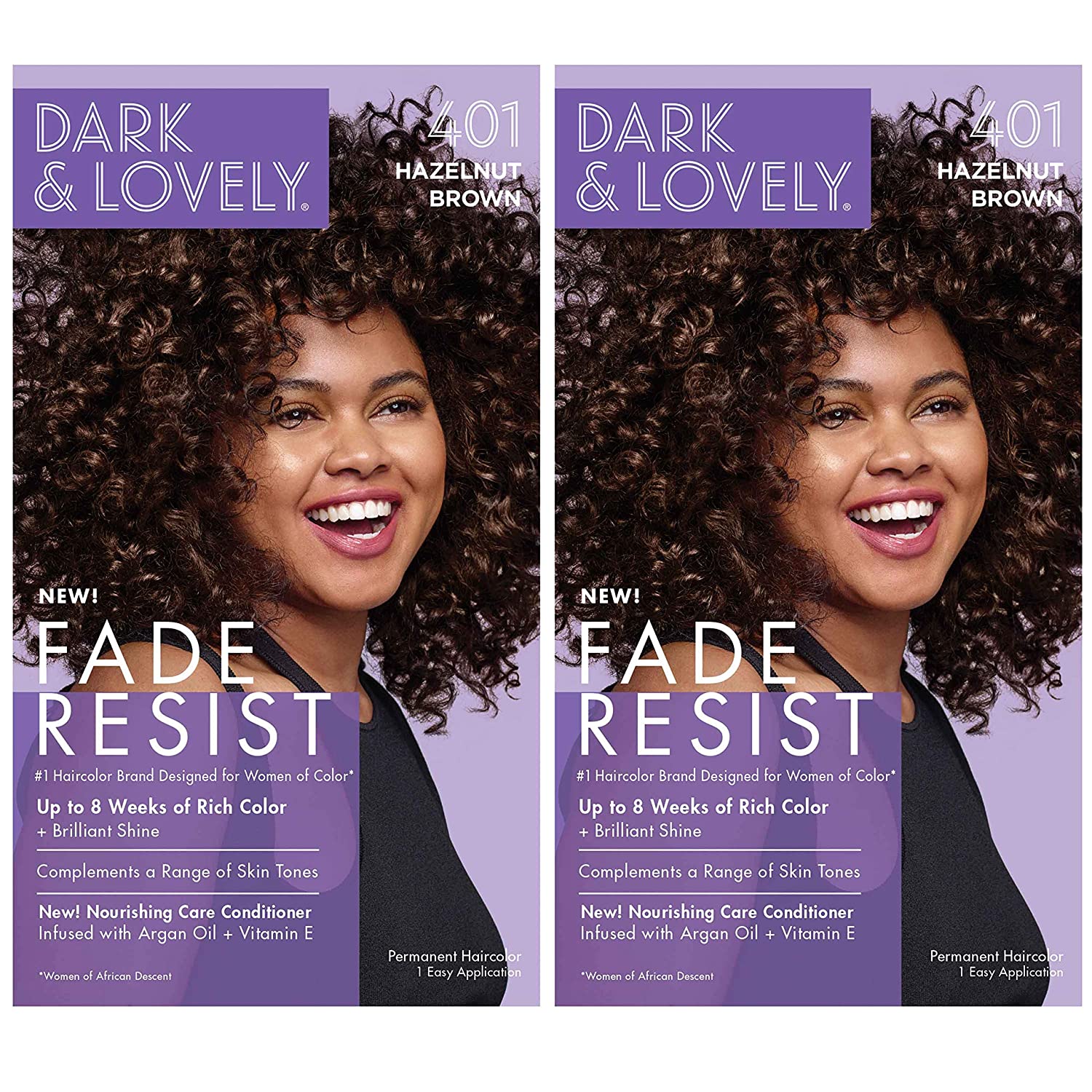 Permanent Hair Color by Dark and Lovely Fade Resist I Up to 100% Gray Coverage Hair Dye I Hazelnut B