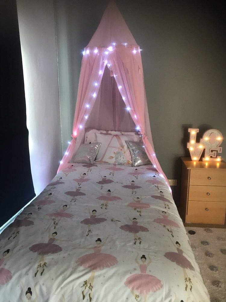 Bed Canopy for Children,Princess Bed Canopy Net for Baby Bed, Round Dome Kids Indoor Outdoor Castle