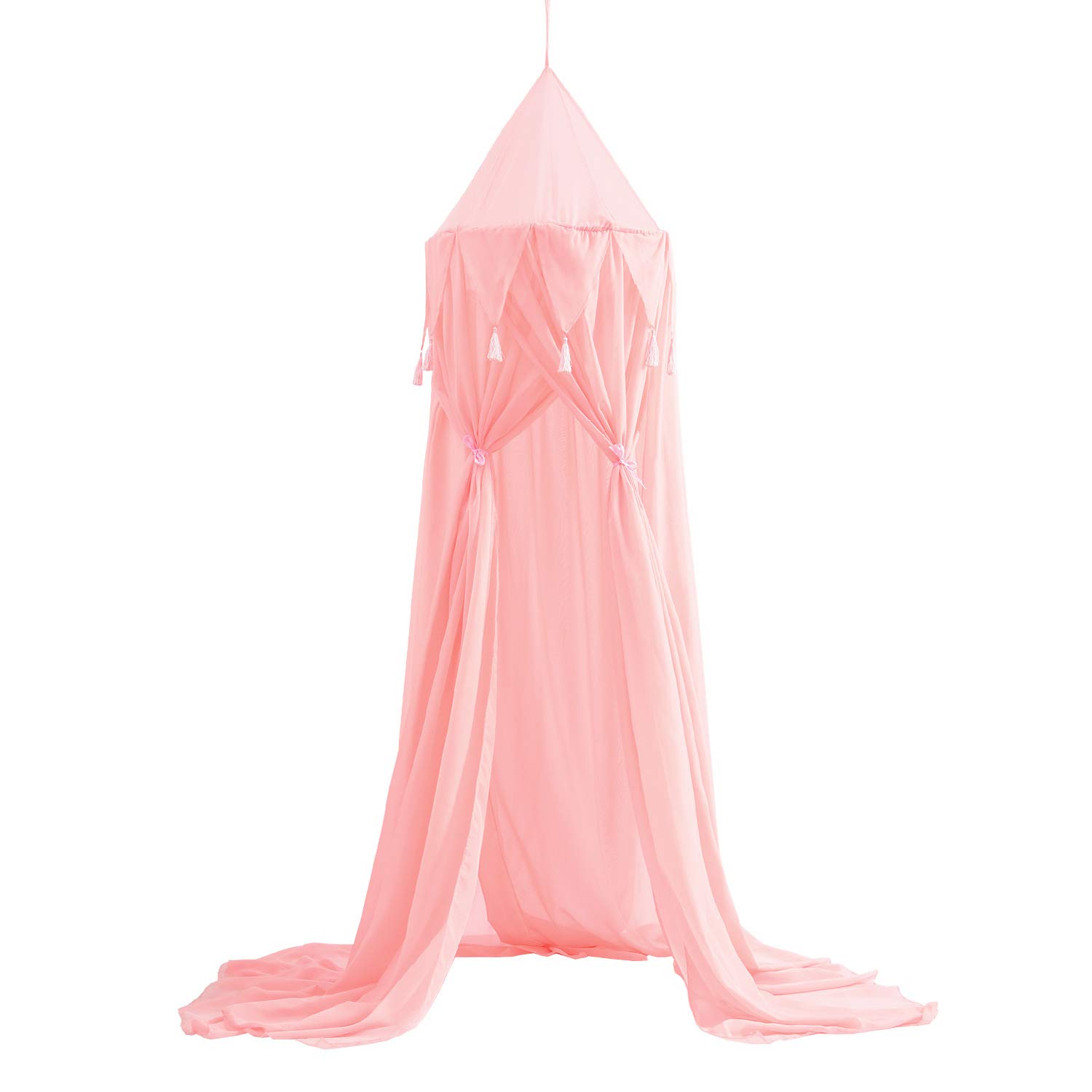 Bed Canopy for Children,Princess Bed Canopy Net for Baby Bed, Round Dome Kids Indoor Outdoor Castle