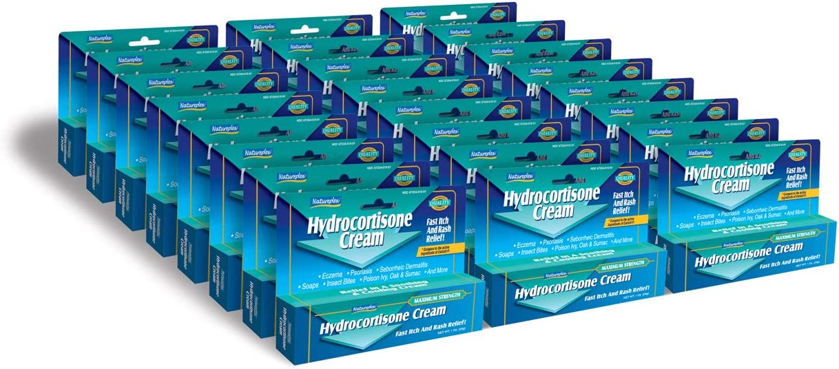 Hydrocortisone Cream Fast Itch and Rash Relief 24 Pack
