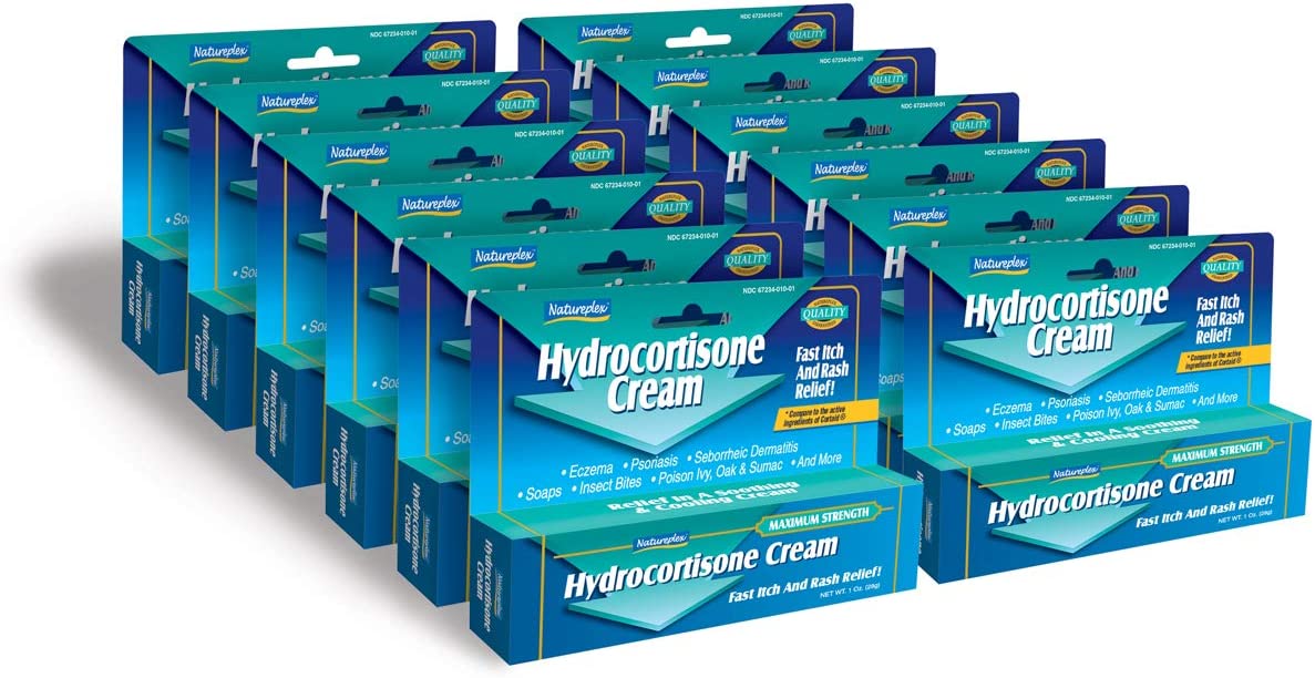 Hydrocortisone Cream Fast Itch and Rash Relief 24 Pack