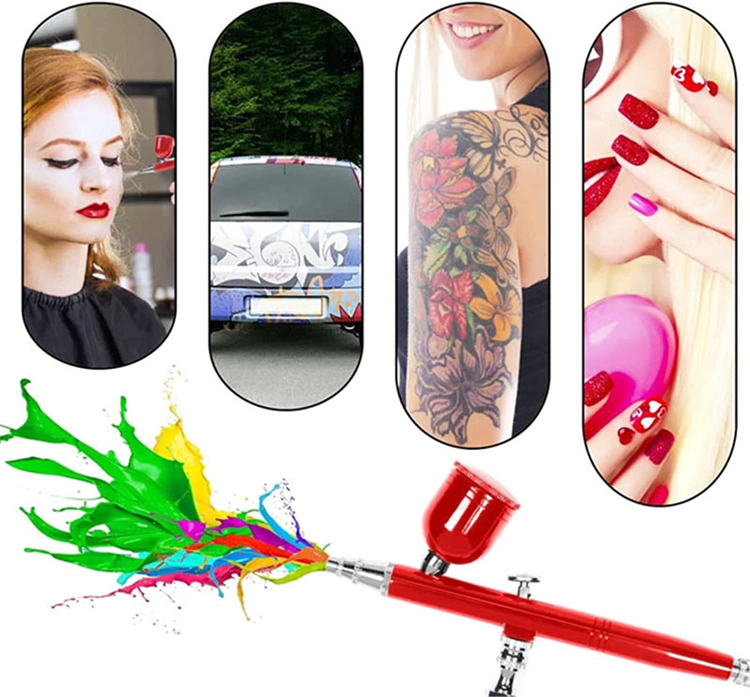 AMMZON Facial Water Oxygen Injector Machine Airbrush Compressor Sprayer Makeup Infusion Apparatus Ca