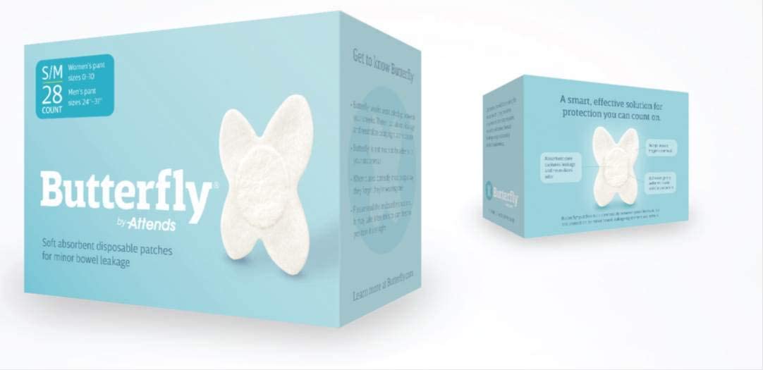 Butterfly Female Body Liners, Small/Medium, 672 Count - In a Blue Box