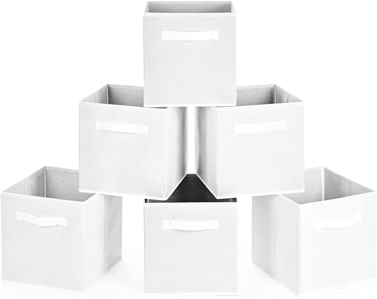 MaidMAX Cloth Storage Cubes Bins Baskets Containers with Dual Handles