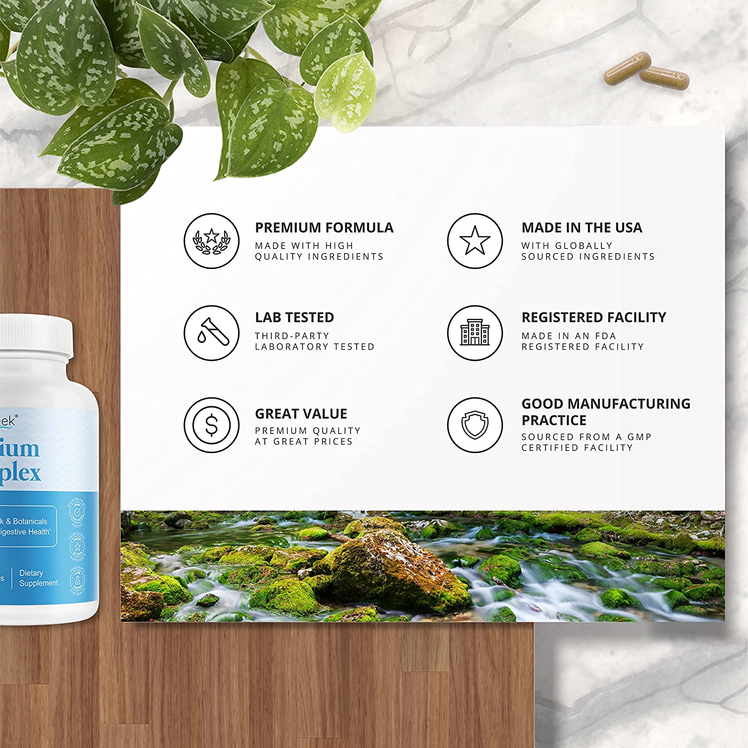 NutraCreek Psyllium Complex | 11-Ingredient Psyllium Husk Capsules with Psyllium Powder, Slippery El