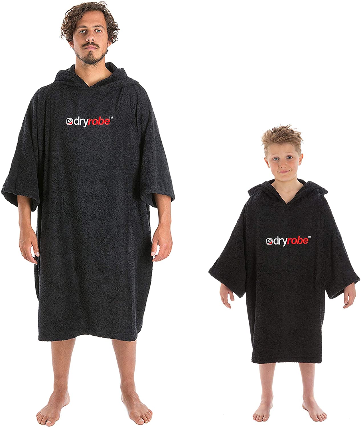 Dryrobe Towel Swim Robe Hooded Surf Poncho Changing Robe Organic