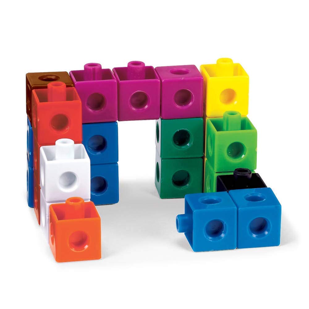 hand2mind Snap Cubes, Math Linking Cubes, Plastic Cubes, Snap Blocks, Color Sorting, Connecting Cube