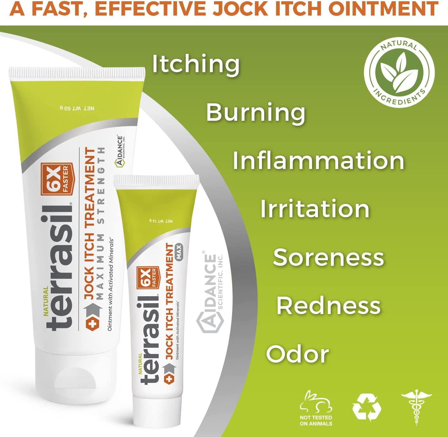 Jock Itch Treatment Max Relieves Jock Itch Tinea Cruris Symptoms by Terrasil – 14gm Tube