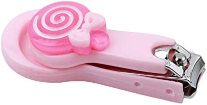 UKD pulabo Kids Baby Safety Nail Clipper Cute Lollipop Nail Cutters Suits Pink Practical and Popular