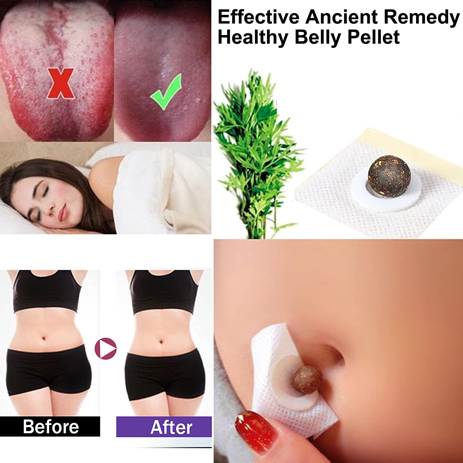 CAIYOBFRE Mugwort Belly Patch,Herbal Belly Button Patch