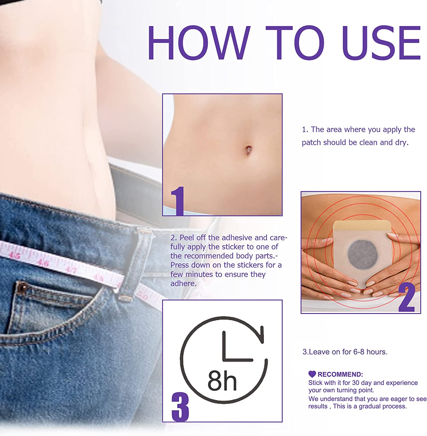 CAIYOBFRE Mugwort Belly Patch,Herbal Belly Button Patch