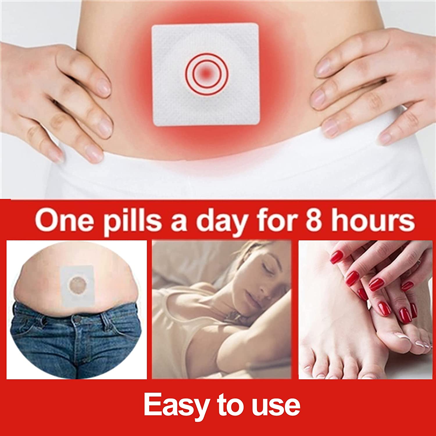 CAIYOBFRE Mugwort Belly Patch,Herbal Belly Button Patch