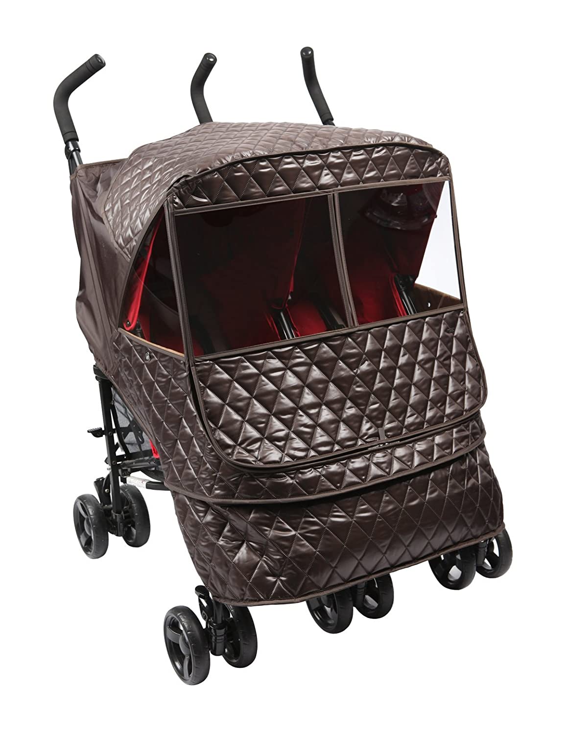 Manito Castle Alpha Twin Stroller Weather Shield (Chocolate)