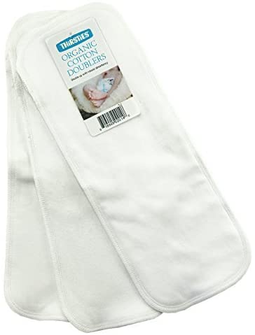 Thirsties Reusable Organic Cotton Cloth Diaper Doubler, Newborn (3 Pack)