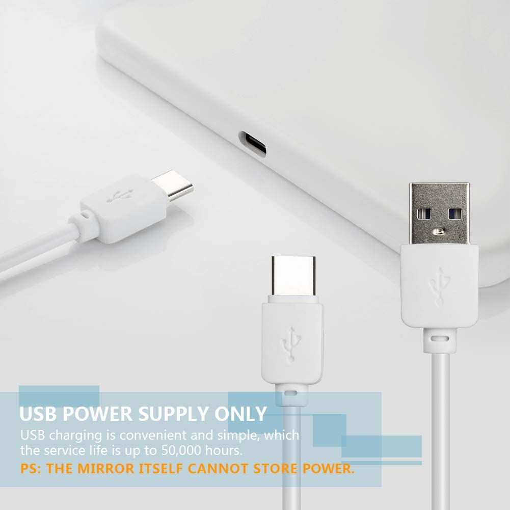 Car Sun Visor Mirror with LED Lights Automobile Makeup Mirror with Lights Cosmetic Mirror Clip on Su