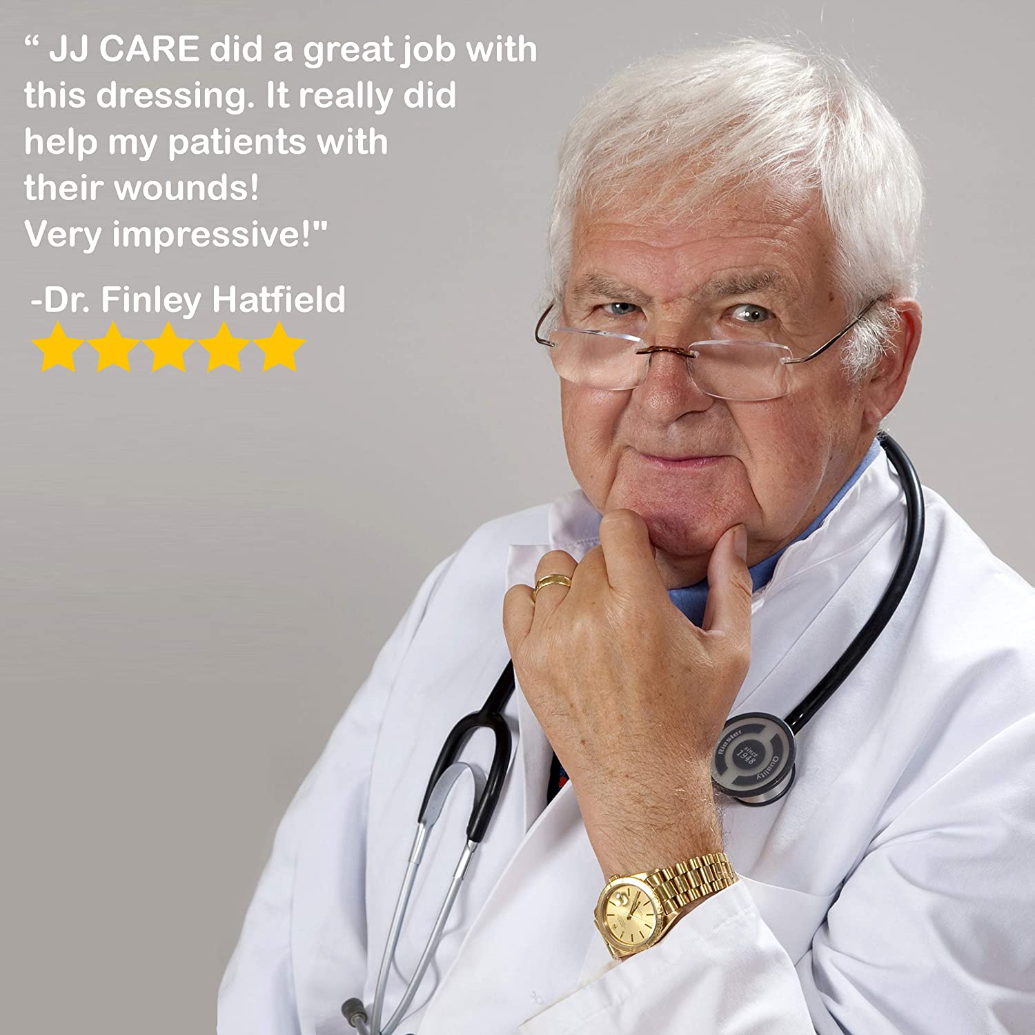 JJ CARE Island Dressing, Adhesive Gauze Pads, Island Dressing 6x6, Bordered Gauze, Adhesive Island W