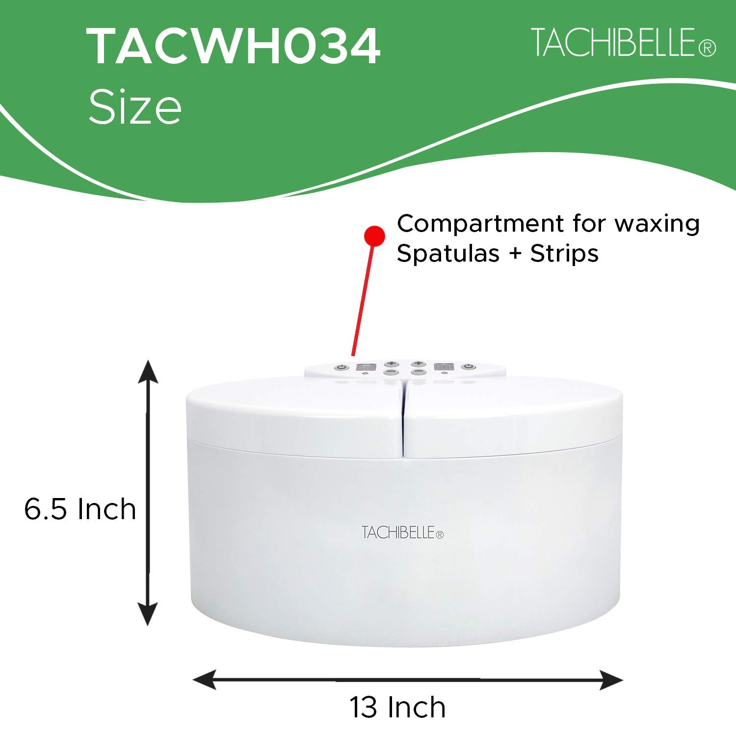 Tachibelle Professional Double Hair Removal Wax Warmer For Facial Total Body Hair Removal 14 oz Wax
