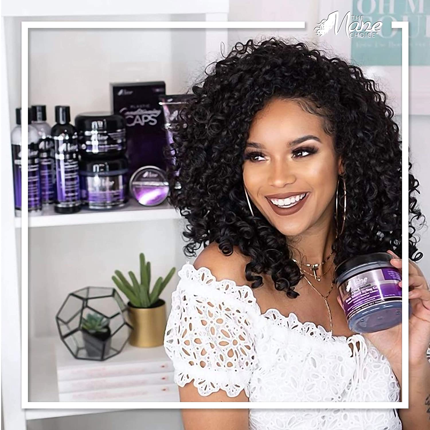 THE MANE CHOICE - Crystal Orchid Biotin Infused Styling Gel, Natural Growth and Retention Solution -