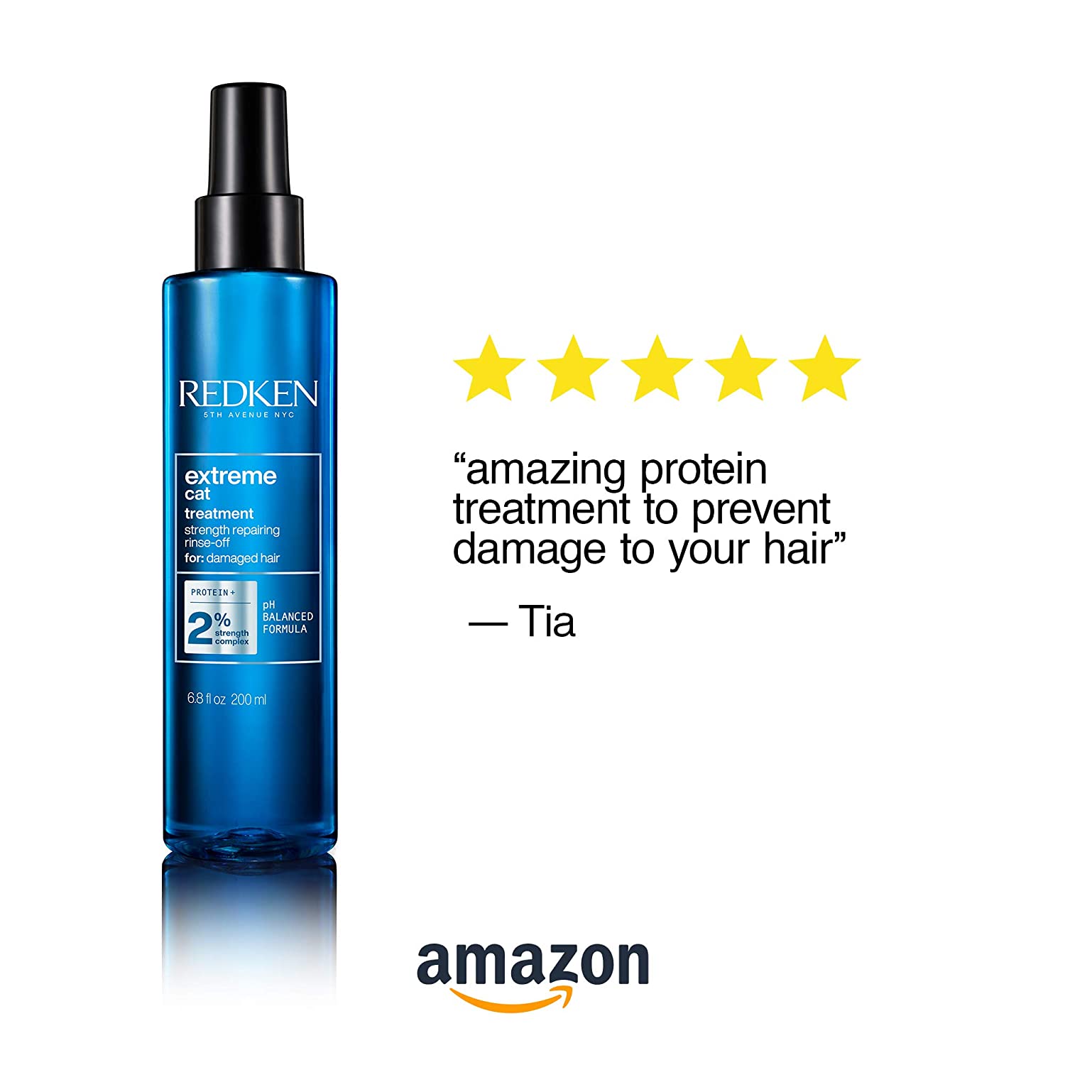 Redken Extreme CAT Anti-Damage Protein Reconstructing Rinse Out Treatment | For Distressed Hair | St