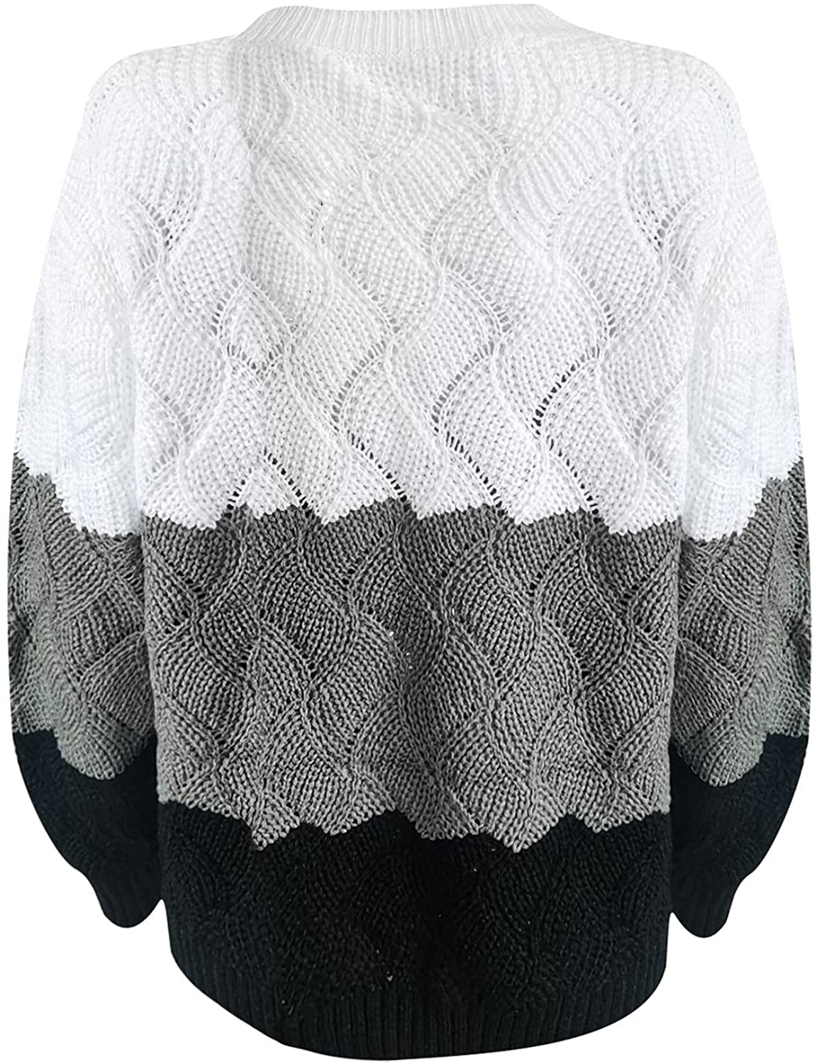 Sweaters For Women,Womens Tops Comfy O-Neck Pullover Autumn Striped Knitted T-Shirt Long-Sleeve Ladi