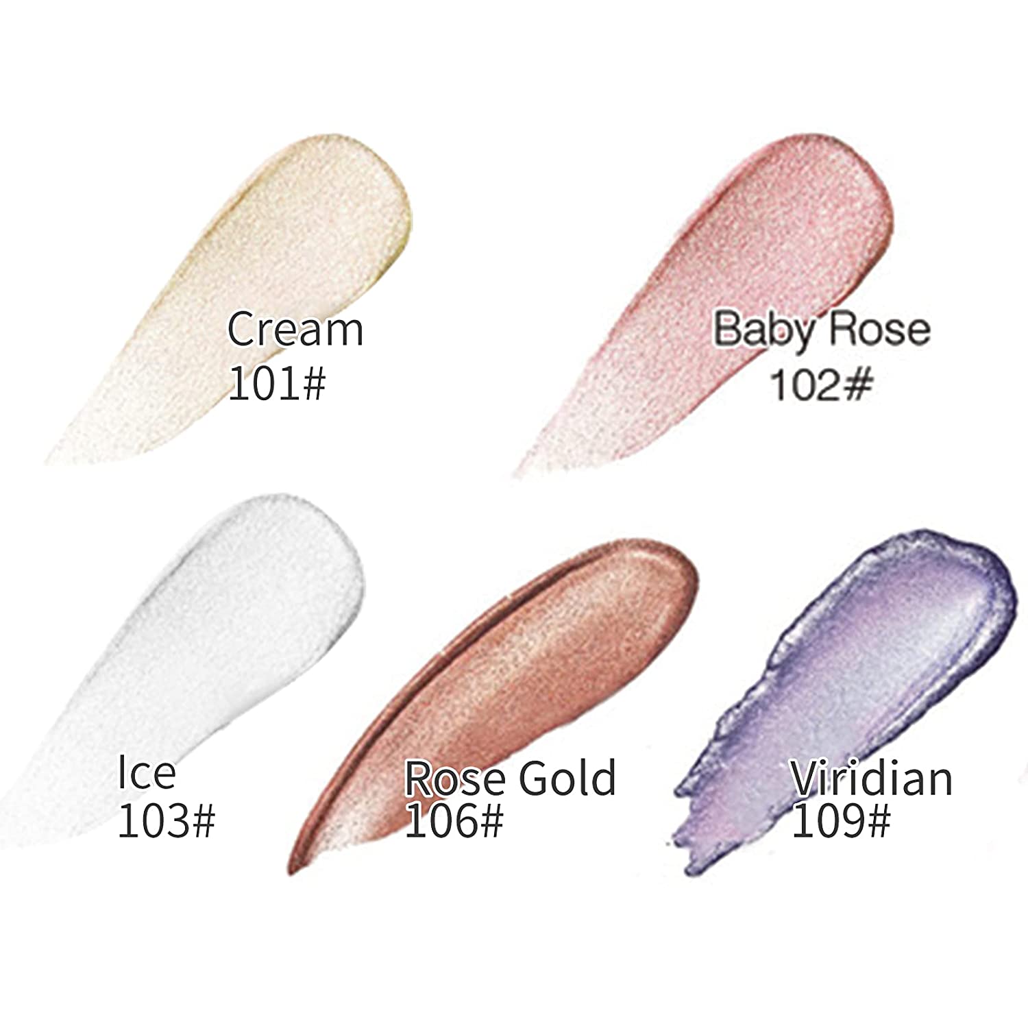 Erinde Liquid Glitter Eyeshadow, Shimmer Sparkle Glow Eye Brightener Stick, Long Lasting, Waterproof