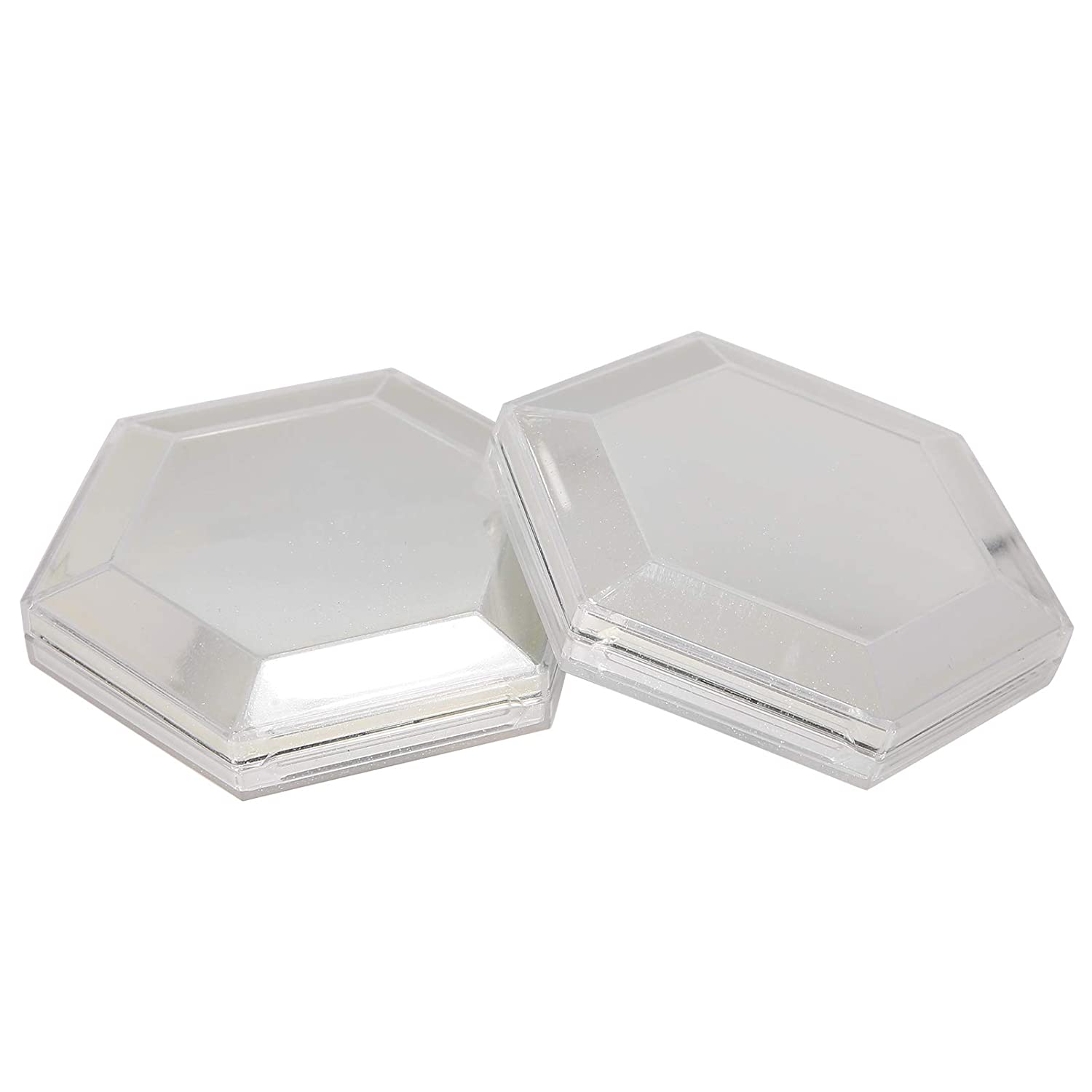 2pcs Highlight Pressed Powder, Long Lasting and Waterproof Glitter Face Contour Powder Highlighter M