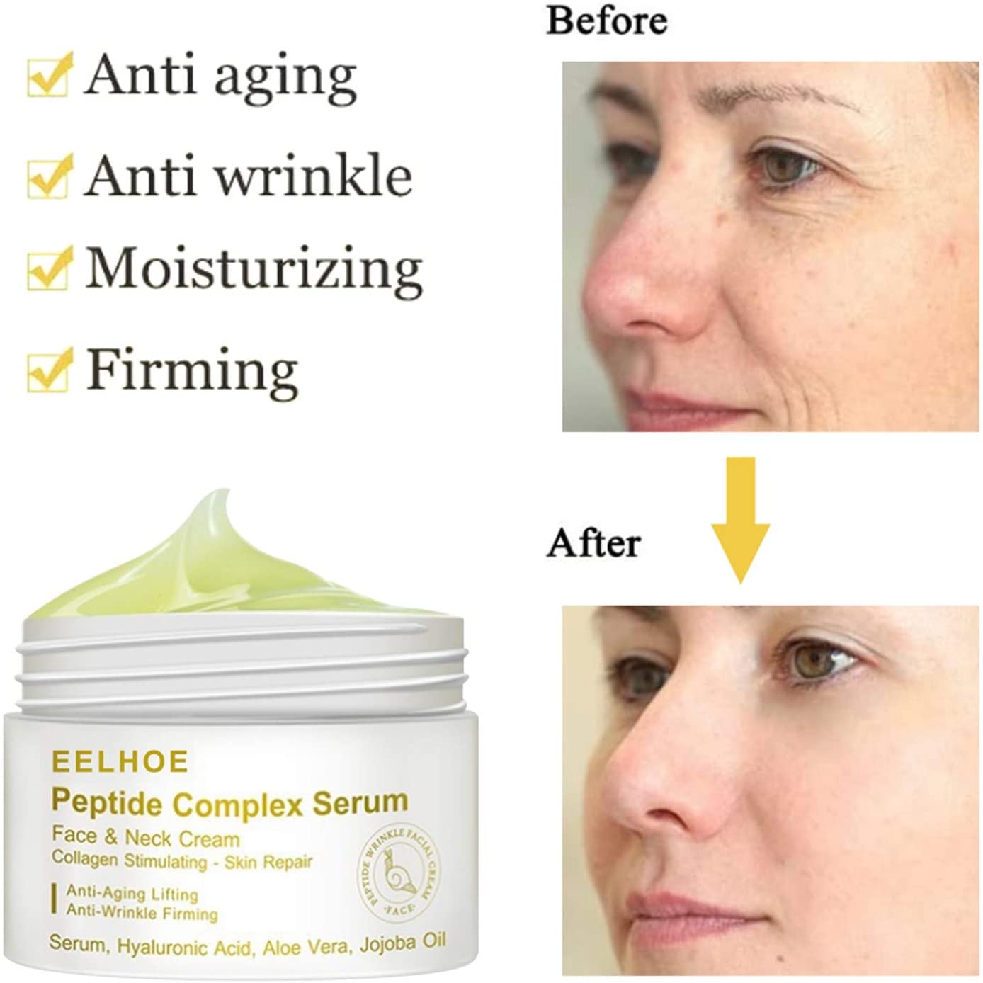 shuxia Restorative Face Cream for Women Men, Collagen Skincare Face Moisturizer, Day Night Facial Cr
