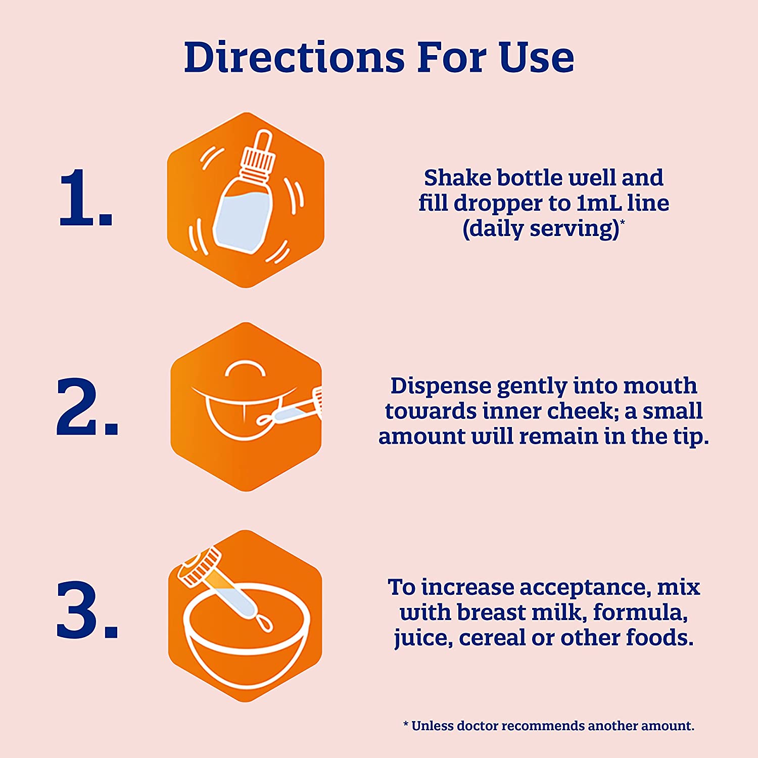 Enfamil Fer-In-Sol Iron Supplement Drops for Infants & Toddlers, Supports Brain Development, 50 mL D