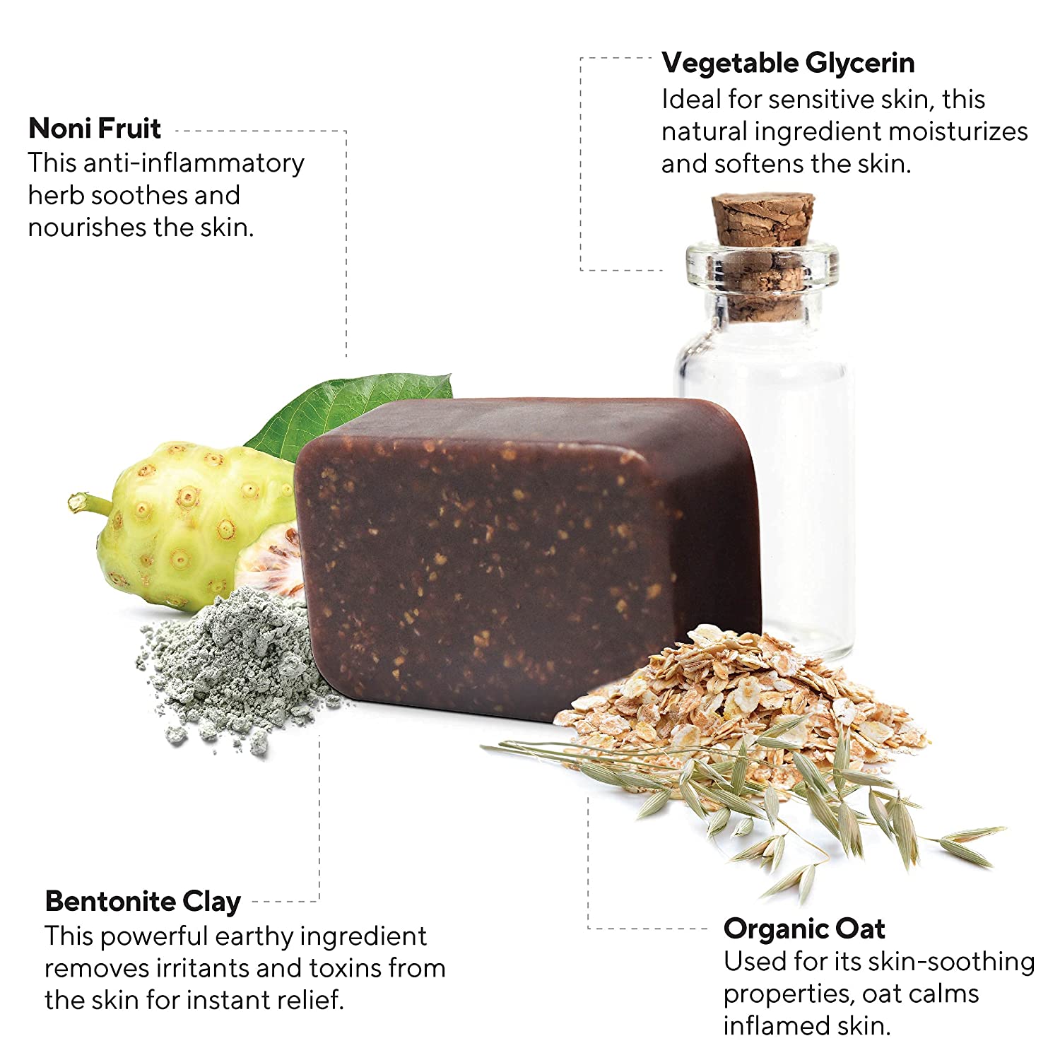 Eczema Face Soap Body Wash Bar – All Natural Psoriasis, Dermatitis Treatment for Dry Itchy Flaky S