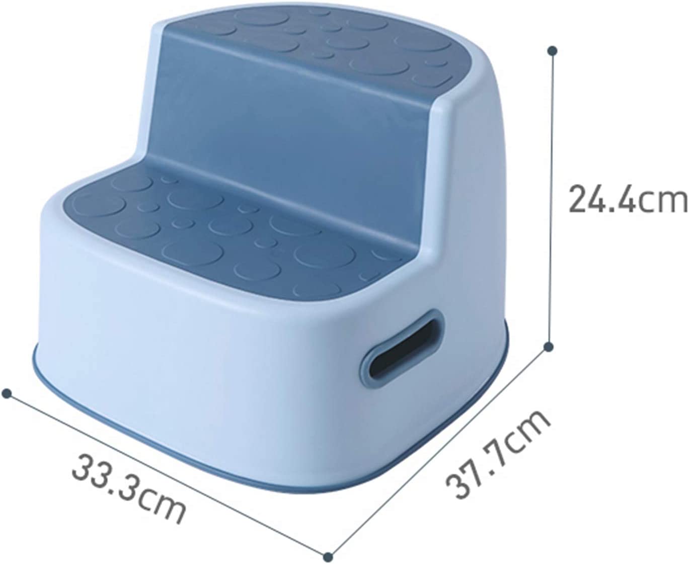 New Double Step Stool Bathroom Toilet Stool for Toddlers,Plastic Step Stool Multifunctio Non-Slip Ru