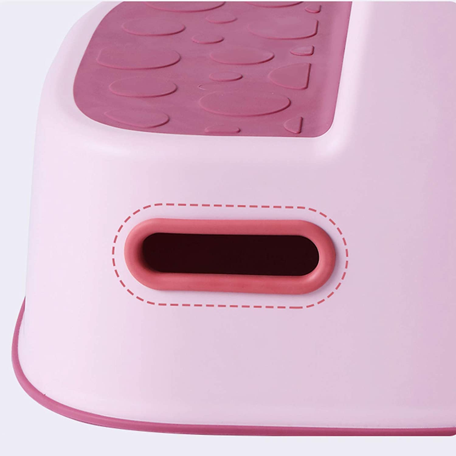 New Double Step Stool Bathroom Toilet Stool for Toddlers,Plastic Step Stool Multifunctio Non-Slip Ru
